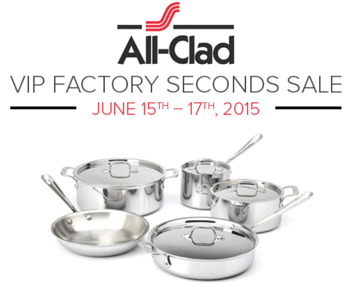 All-Clad Factory Seconds sale