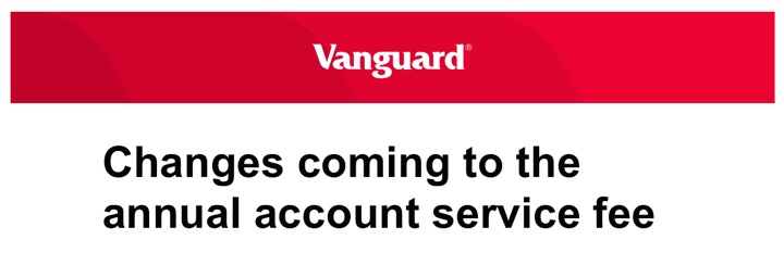 Vanguard Adds 20 Annual Paper Statement Fee For Accounts Under 1 