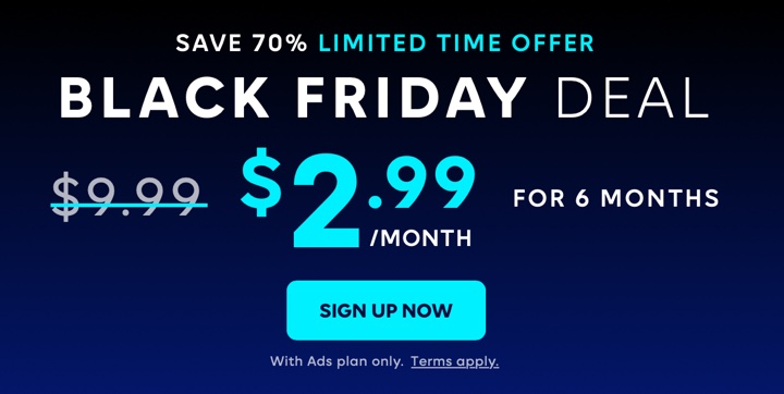 Final Chance! Max Black Friday Deal - $2.99 Per Month For 6 Months - Mile  High on the Cheap